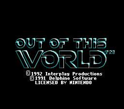Out of This World Title Screen